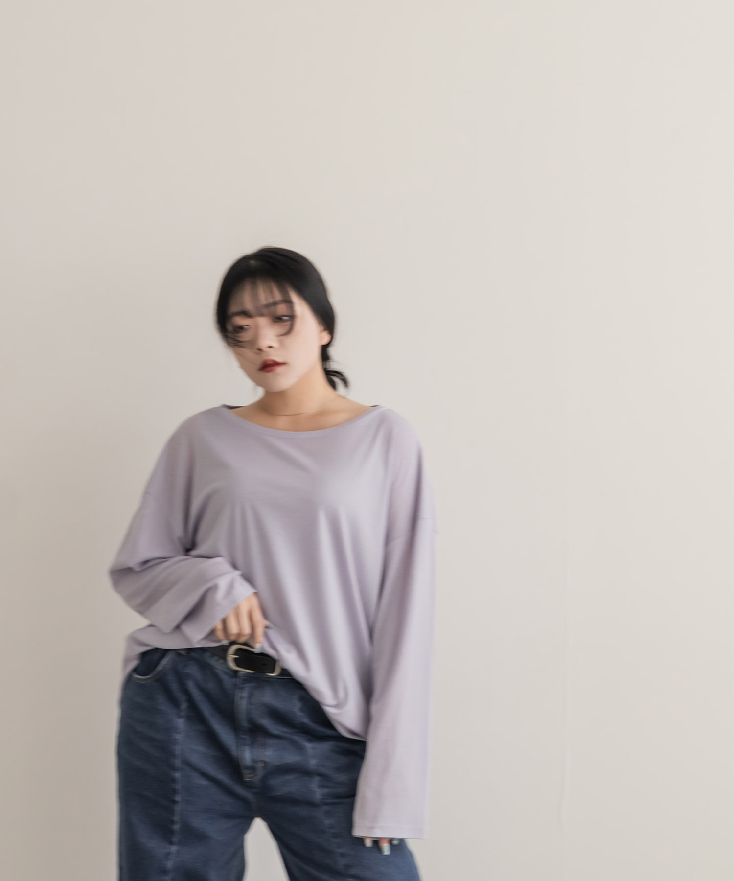 Loose-fit sheer Top